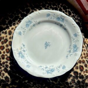 Rare Vintage Johann Haviland Bavaria Germany Blue Garland 6 1/4" Plate